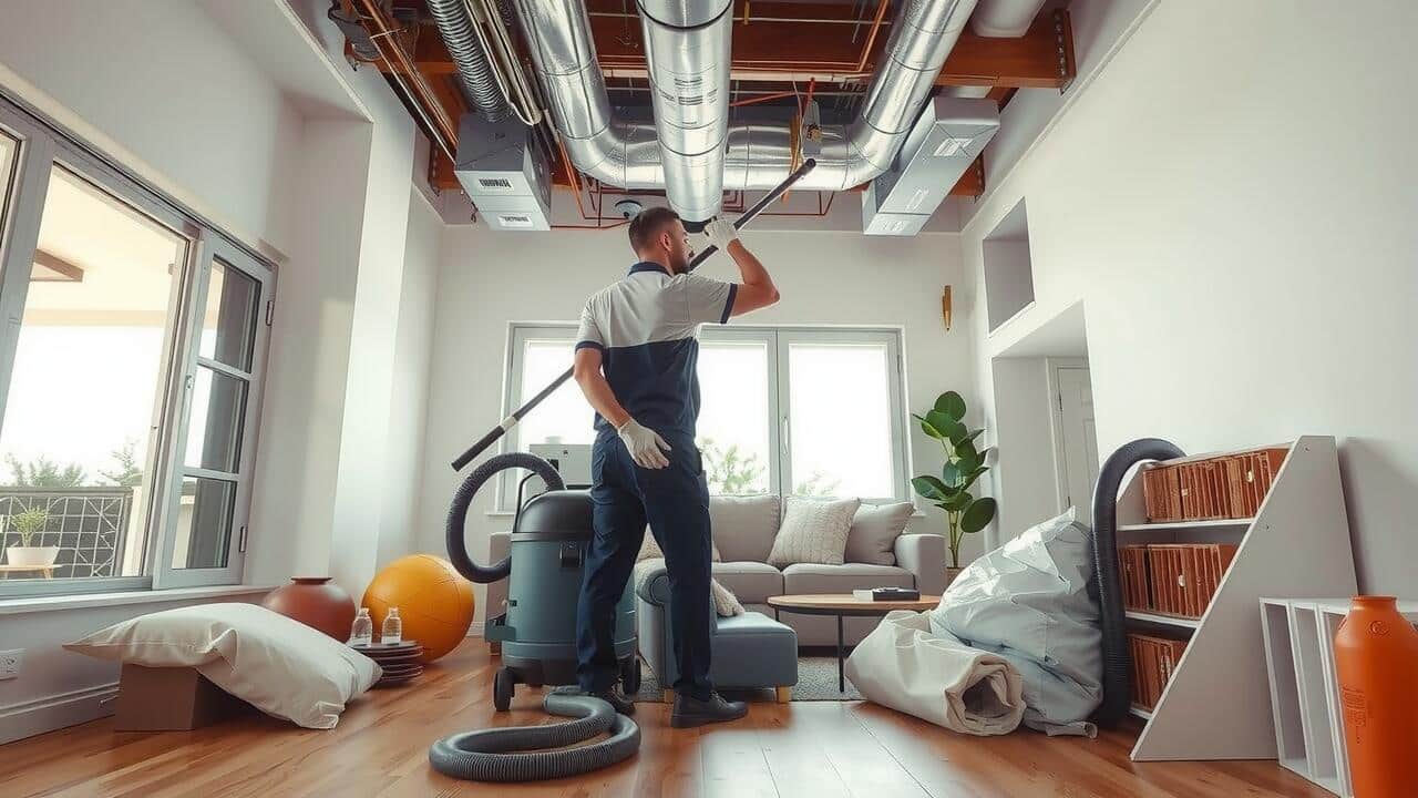 How do you sanitize air ducts?